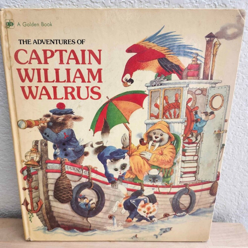 GUC Vintage 1972 The Adventures of Captain William Walrus | A Golden Book Boat